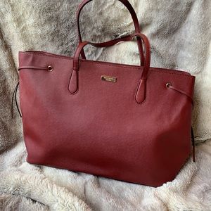 Kate Spade Red Shoulder Tote Bag